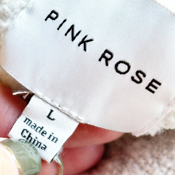 Cozy Light Gray Cable Knit Button-Front Cardigan Sweater – Women’s Size Large - Picture 6 of 8